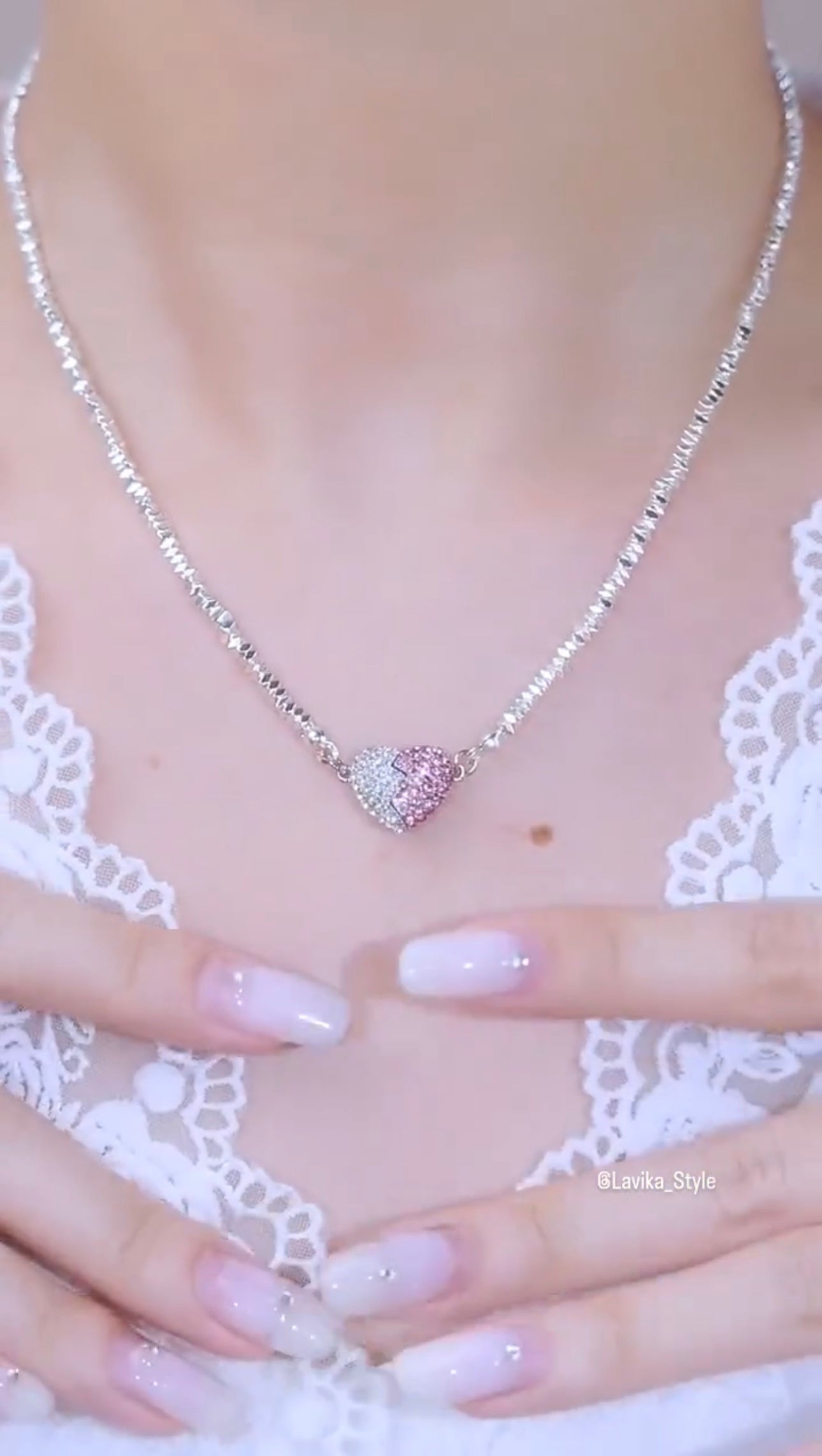 Two Side Heart necklace